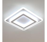 Comely Plafonnier LED 44W 4950LM Lampe de Plafond Carré Blanc Froid 6500K