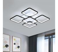Comely Plafonnier LED 64W 5670LM, Luminaire Plafonnier LED Carré, Lampe de Plafond Lumière Blanche Froide 6500K pour Cuisine Chambre Salle à Manger