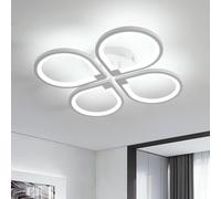 Comely Plafonnier LED à quatre pétales blanc à 6500K 57cm 40W