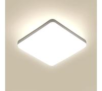 Comely Plafonnier LED Carré, 36W 3300LM Luminaire Plafonnier, Moderne Lampe de Plafond LED Ultra-mince, Éclairage Intérieur pour Salle De Bain Chambre Cuisine Couloir, Lumière Naturelle 4000K