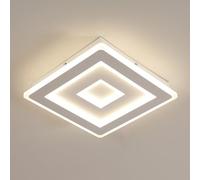 Comely Plafonnier LED Carré Moderne, 36W 28cm Lampe de Plafond LED, Blanc Luminaire Plafonnier Intérieur pour Chambre à Coucher, Salon, Couloir, Lumière Naturelle 4500K