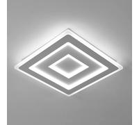 Comely Plafonnier LED Carré Moderne, 52W 5850LM Lampe de Plafond LED, Acrylique Luminaire Plafonnier Intérieur Blanc pour Chambre à Coucher, Salon, Couloir, Lumière Blanche 6500K, 40cm
