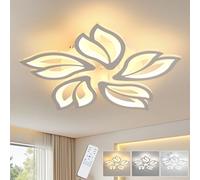 Comely Plafonnier LED Dimmable, 45W Creative 5 Pétales avec Télécommande