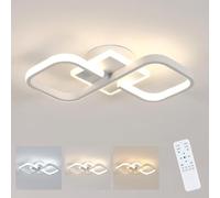 Comely Plafonnier LED Dimmable Moderne 3000K-6500K, 40W 4500LM Lampe de Plafond LED Salon avec Télécommande, Luminaire Plafonnier Design Carré pour Cuisine Couloir Salon Chambre