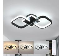 Comely Plafonnier LED Dimmable Moderne 3000K-6500K, 40W 4500LM Lampe de Plafond Salon avec Télécommande, Luminaire Plafonnier LED Design Carré pour Cuisine Couloir Salon Chambre