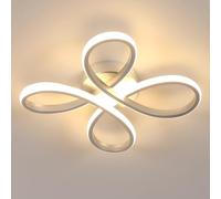 Comely Plafonnier LED, Lampe de Plafond LED Moderne 30W 3500LM, Argenté Luminaire Plafonnier pour Salon, Cuisine, Chambr à Coucher, Couloir, Salle à Manger, Garage, Blanc Chaud 3000K