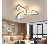 Comely Plafonnier LED, Luminaire Plafonnier 52cm 36W, Lustre Salon Moderne, Lampe de Plafond de Pétale pour Salon Chambre Cuisine Salle à Manger, Lumière Blanche Chaude 3000K, Blanc