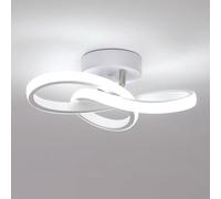 Comely Plafonnier LED Moderne, 22W 2500LM Lampe de Plafond Design Forme de Trèfle, Luminaire Plafonnier Blanc LED pour Chambre Couloir Cuisine Salle à Manger Balcon, Blanc Froid 6500K