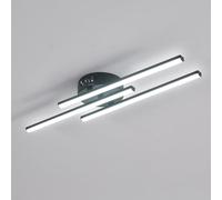 Comely Plafonnier LED Moderne, 3 Lignes Parallèles Luminaire Plafonnier LED, Lumière Blanche Froide 6500K Lampe LED Plafond pour Salon, Chambre à Coucher, Cuisine et Salle à Manger