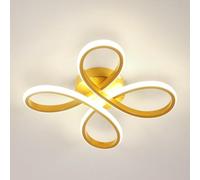Comely Plafonnier LED Moderne, 30W 3375LM 30cm Lampe de Plafond, Luminaire Plafonnier LED pour Chambre salon, Salle à manger Cuisine, Lumière Neutre 4500K, Or