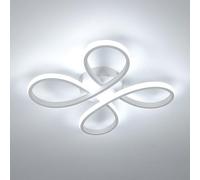 Comely Plafonnier LED Moderne, 30W 3400LM 30cm Lampe de Plafond, Luminaire Plafonnier LED pour Chambre salon, Salle à manger Cuisine, Lumière Blanche Froide 6500K, Blanc
