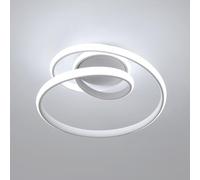 Comely Plafonnier LED Moderne, 36W 4000LM Luminaire Plafonnier 6500K, Créatif en Forme de Spirale Lampe de Plafond LED Blanc pour Chambre, Cuisine, Salon, Balcon