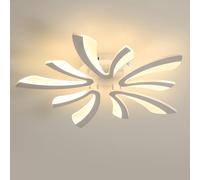 Comely Plafonnier LED Moderne, 50W 5625LM Lampe de Plafond, Lumière Chaude 3000K Luminaire en Acrylique pour Salon, Chambre à Coucher, 70cm