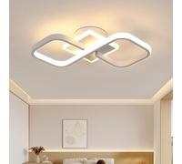 Comely Plafonnier LED Moderne Design, Blanc 36W 4000LM Lampe de Plafond LED, Carré Acrylique Luminaire Plafonnier LED Intérieur pour Chambre à Coucher Salon, Couloir, Blanc Chaud 3000K