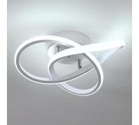 Comely Plafonnier LED Moderne, Lampe de Plafond 30W 3375LM en Forme de Fleur, Plafonnier Luminaire pour Chambre à Coucher, Couloir, Cuisine, Salle de Bain, Lumière Blanche Froide 6500K, Blanc