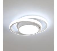 Comely Plafonnier LED, Rond Lampe de plafond 32W 2350LM, Moderne Luminaire Plafonnier pour Couloir Coucher Salle de Bains Cuisine Salon, Blanc Froid 6500K, Longueur 28cm