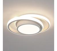 Comely Plafonnier LED, Rond Lampe de plafond 32W 2350lm, Moderne Luminaire Plafonnier pour Couloir Coucher Salle de Bains Cuisine Salon, Lumière Naturelle 4500K, Diamètre 28cm