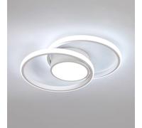 Comely Plafonnier LED, Rond Lampe de plafond 42W 4800LM, Moderne Luminaire Plafonnier pour Couloir Coucher Salle de Bains Cuisine Salon, Blanc Froid 6500K, Longueur 40cm, Blanc