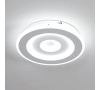 Comely Plafonnier LED Rond Moderne, 28W 28cm Lampe de Plafond LED, Blanc Luminaire Plafonnier Intérieur pour Chambre à Coucher, Salon, Couloir, Lumière Blanche Froide 6500K