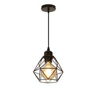 Comely Suspension Industrielle Vintage E27 - Lampe Métal Noir Réglable pour Salle à Manger, Cuisine et Salon