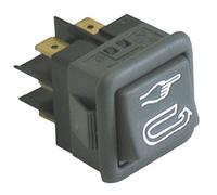 comenda Interrupteur à bascule 2 broches 250 V 16 A 2 CO pour lave-vaisselle Noir connecteur Faston 6,3 mm