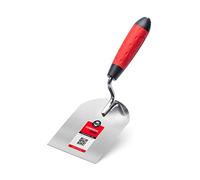 COMENSAL® Spatule de Stucateur 100 mm - Truelle de Maçon - Truelle Carrée avec Poignée Souple - Truelle avec Lame en Acier - Made in EU