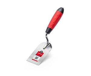 COMENSAL® Spatule de Stucateur 60 mm - Truelle de Maçon - Truelle Carrée avec Poignée Souple - Truelle avec Lame en Acier - Made in EU