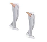 Comeor Pantalon de Jogging Pantalon de Survêtement en Coton pour Homme - Pantalon de Sport Long pour Homme - Joggers (Lot de 2 Gris Clair M)