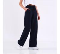 COMEOR Pantalon Large Femme Bleu | Jogging Yoga Fitness Relax | Taille Élastique Confort | Coupe Ample Style Décontracté M