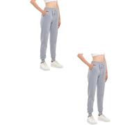 COMEOR Pantalons de jogging pour femmes, leggings pour dames, pantalons de yoga et de sport, longs pantalons d'entraînement en coton, leggings amples avec taille élastique, jambes évasées (retournées