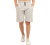 Comeor - Short de Sport pour Homme - Bermuda, Pantalon Court en Coton, Style décontracté