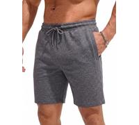 Comeor Short Homme avec Fermeture éclair - Short en Coton, Short de Sport, Bermuda de Jogging, Short de Course, Pantalon d'entraînement d'été