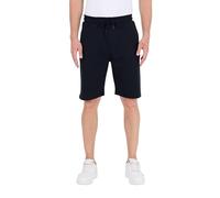 COMEOR Short pour homme avec fermeture éclair - Short en coton - Short de sport court pour homme - Bermuda - Short de jogging - Short de course - Pantalon de survêtement, Noir , XXL