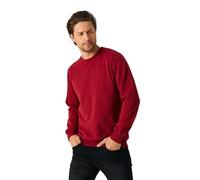 Comeor Sweat Pull Homme sans Capuche Pullover Sweatshirts (Bordeaux XL)