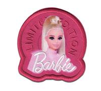 Comercial Mercera Barbie Limited Edition Patch Thermocollant 6,5 x 6,4 cm à repasser pour Fille avec Mode Glamour Rose Fan, Écusson Couture Vêtement Cadeau Idée