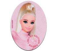 Comercial Mercera Barbie Portrait Patch Thermocollant 11 x 8 cm à repasser pour Fille avec Mode Glamour Rose Fan, Écusson Couture Vêtement Cadeau Idée