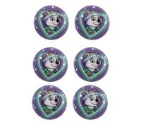 COMERCIAL MERCERA, Boutons Mercerie Pat Patrouille, Boutons Mercerie Enfant, Idéal pour les Pantalons, les Chemises, les Bavoirs et les Manteaux d'École pour Enfants, 6 Unités de 1,5 CMM (Everest)
