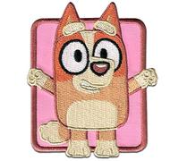 Comercial Mercera, Patch Thermocollant, Bluey, Caractère Chili Heeler, Ecusson Thermocollant Idéal pour les Casquettes, les Vestes, les T-Shirts ou les Cartables. 100% Polyester, 6x6 Centimètres.