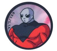 COMERCIAL MERCERA, Patch Thermocollant, Dragon Ball, Patch pour T-shirts, Casquettes, Sacs Scolaires, 100% Polyester, Imprimé, 6,5x5,5 Carré, 6 Cm Rond (Jiren)