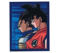 COMERCIAL MERCERA, Patch Thermocollant, Dragon Ball, Patch pour T-shirts, Casquettes, Sacs Scolaires, 100% Polyester, Imprimé, 6,5x5,5 Carré, 6 Cm Rond (Goku y Vegeta)