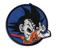 Comercial Mercera, Patch Thermocollant, Dragon Ball Z, Figurine Goku, Ecusson Thermocollant Idéal pour les Casquettes, les Vestes, les T-Shirts ou les Cartables. 100% Polyester, 8x8 Centimètres.