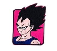 Comercial Mercera, Patch Thermocollant, Dragon Ball Z, Figurine Vegeta, Ecusson Thermocollant Idéal pour les Casquettes, les Vestes, les T-Shirts ou les Cartables. 100% Polyester, 7x5 Centimètres.