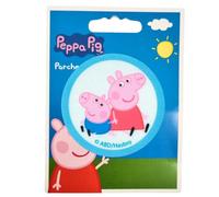 COMERCIAL MERCERA, Patch Thermocollant, Peppa Pig, Ecusson Thermocollant Idéal pour les Casquettes, les Vestes, les T-Shirts ou les Cartables, Imprimé, 100% Polyester (Peppa Pig et George)