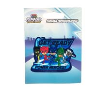COMERCIAL MERCERA, Patch Thermocollant, Pj Mask, Pyjamasques, Ecusson Thermocollant Idéal pour les Casquettes, les Vestes, les T-Shirts ou les Cartables. 100% Pol (Power Heroes, Imprimé)