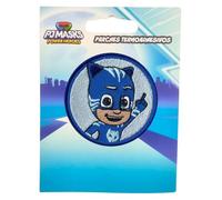 COMERCIAL MERCERA, Patch Thermocollant, Pj Mask, Pyjamasques, Ecusson Thermocollant Idéal pour les Casquettes, les Vestes, les T-Shirts ou les Cartables. 100% Pol (Gluglu 2, Broderie)
