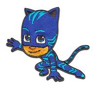 Comercial Mercera PJ Masks Yoyo Patch Thermocollant 7,5 x 7 cm à repasser pour Enfant avec Pyjamasques Super Héros Fan, Écusson Couture Vêtement Cadeau Idée