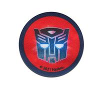 Comercial Mercera Transformers Button - Ecusson thermocollant patches appliques, Taille: 5,5 x 5,5 cm Rouge