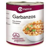 Comerco Pois Chiches Cuits, Pack de 2 Grandes Boîtes de 1600g, Format Économique pour Préparations en Quantité