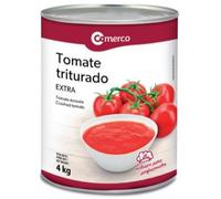Comerco Tomate Triturado Extra, Coulis de Tomate Concassée, 4 kg Format Professionnel