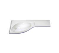 Comet 26212 Lavabo D'angle pour Camping-Car, Caravane, Blanc